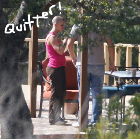 Britney is a quitter, but not of everything