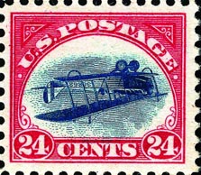 airplane stamp