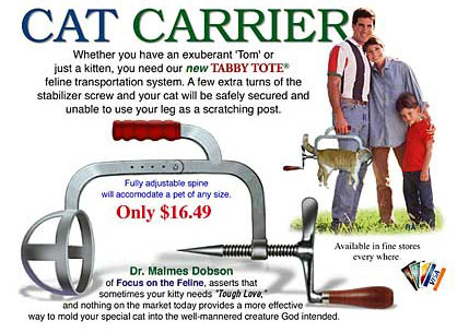 Cat Carrier, useful for small, vicious children as well
