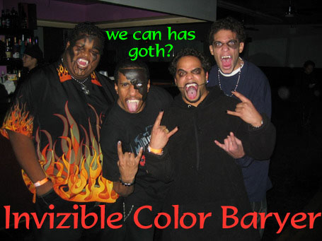 invisible colour barrier!