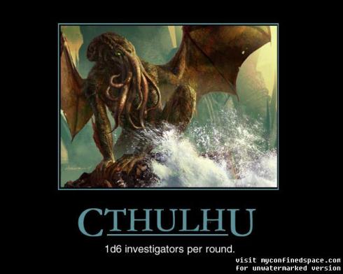 Cthulhu motivational poster