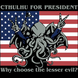 Cthulhu as Nixon. He really IS evil.