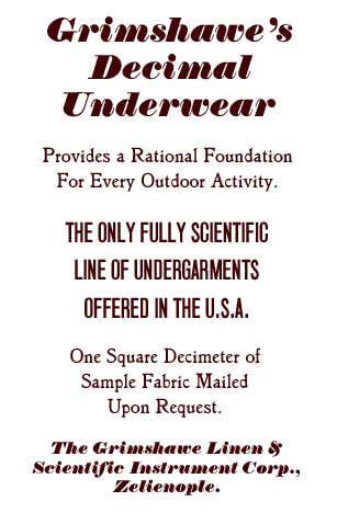 Grimshawe’s Decimal Underwear