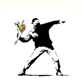 Banksy’s bouquet