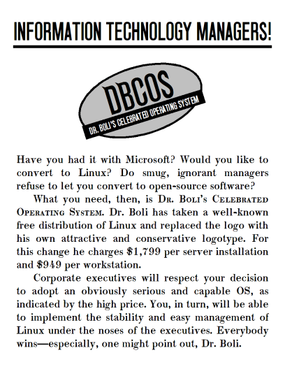 Dr. Boli’s Open Source Solution