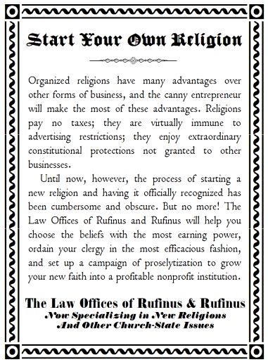 Start your own religion