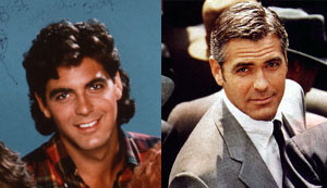 George Clooney then and now
