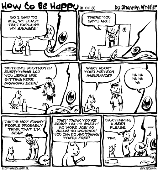 Freedom's just another word for getting drunk with a squid