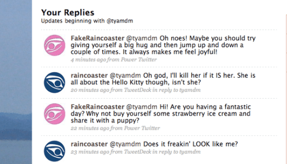 Fake Raincoaster. What the fuck's it LOOK like?