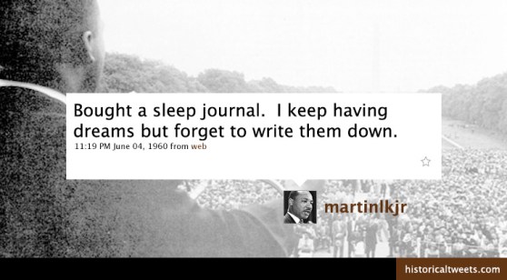Martin Luther King's I have a tweet