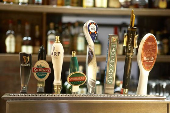 Shebeen beer taps, but where are the whisky taps?