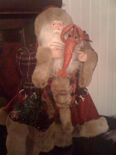 santa asks has Lobby been a good boy this year?