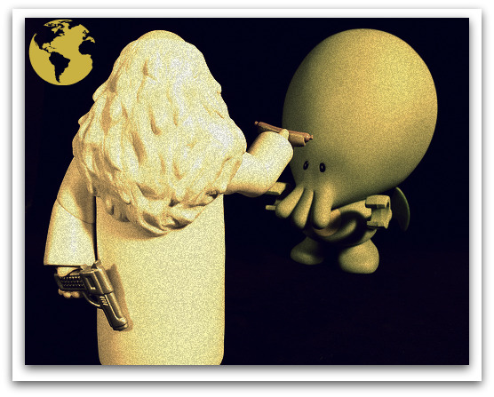 Cthulhu vs God ancient representation