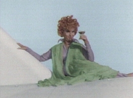 Endora enjoys Champagne mainly on the plane over Spain