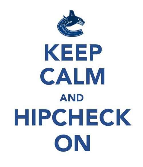 Keep calm and Canuck on