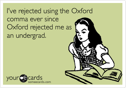 The Oxford, Comma