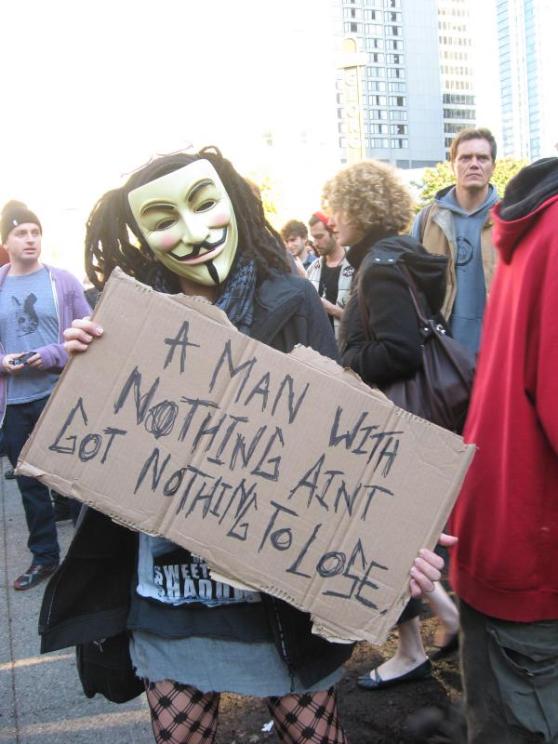 Anonymous Janis Joplin at Occupy Vancouver