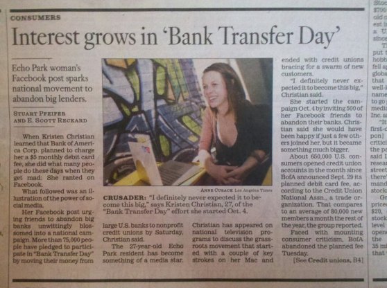 Bank Transfer Day: Ah, remember how it all began!