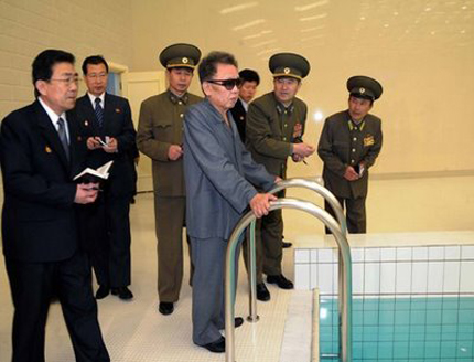 Kim Jong Il lands in the deep end