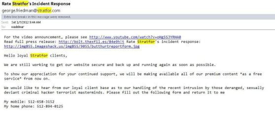 dear Stratfor clients, let us know how you really feel?