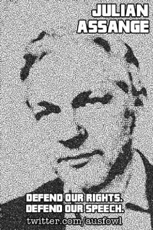 Action for Assange poster by AusFoWL