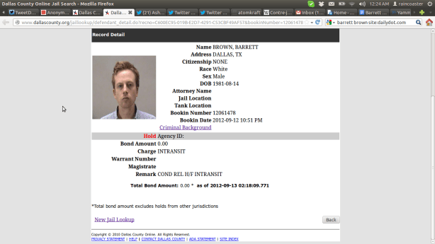 Barrett Brown Busted