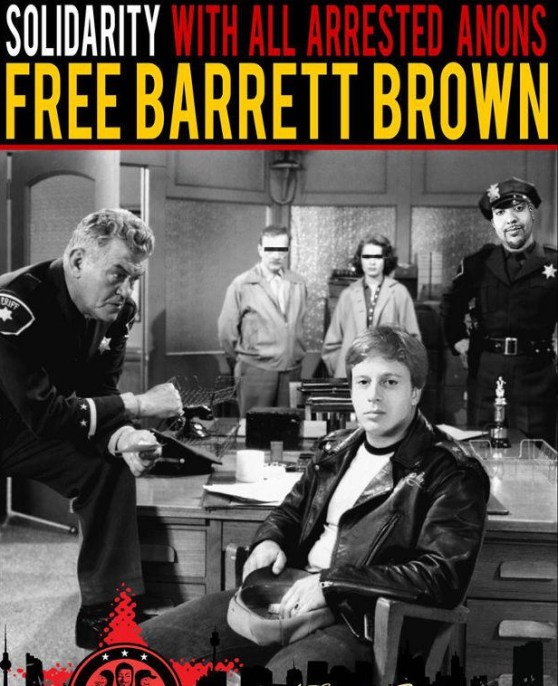 Save Barrett Brown. For what, we're not sure.