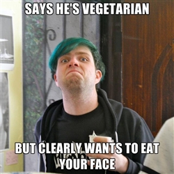angry vegetarian iz angry