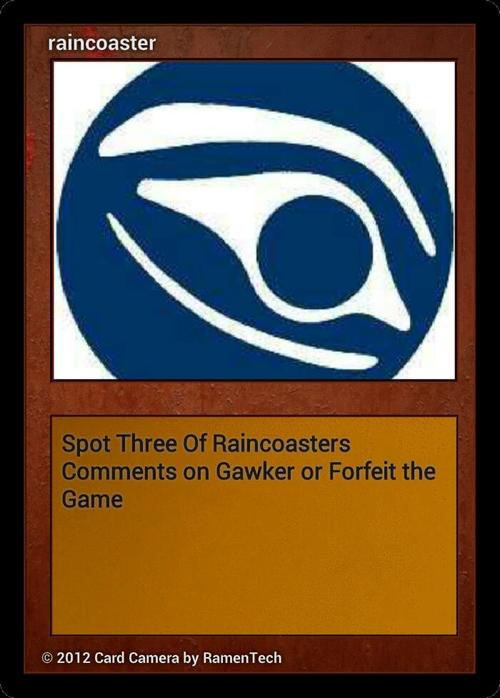 ninja raincoaster card