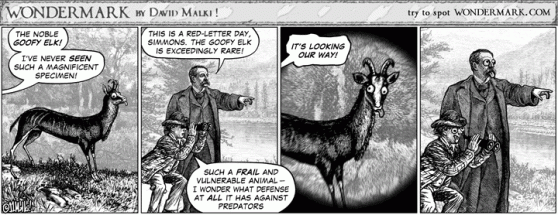 The fearsome Goofy Elk