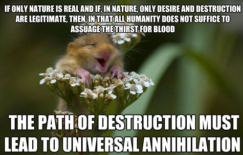 existential mouse will have none of your banal, suburban optimism, thank you