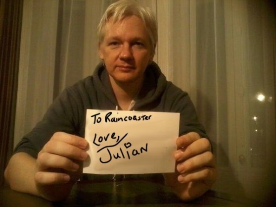 To raincoaster love Julian