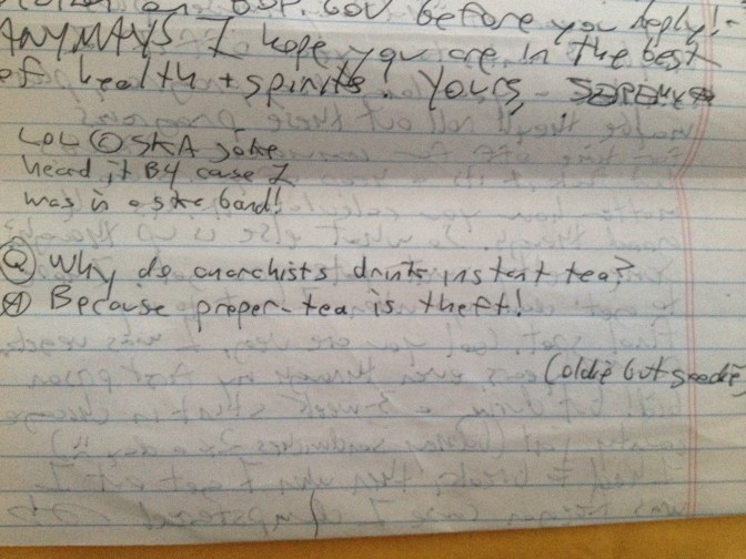 Why do anarchists drink instant tea?