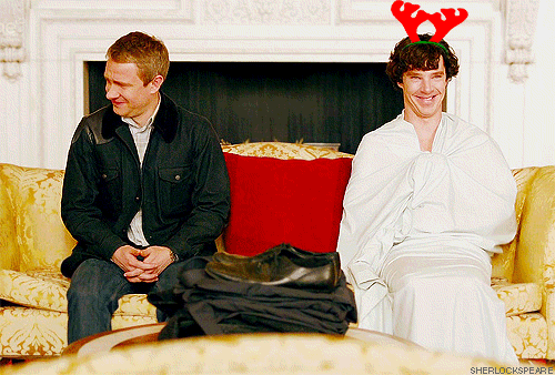 Merry Christmas from John Watson and Sherlock Holmes