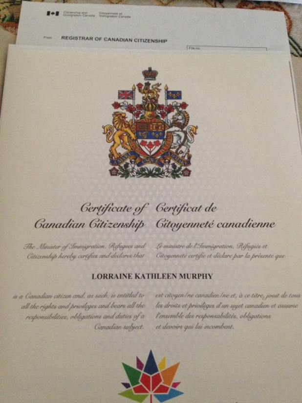 Certificate of Citizenship